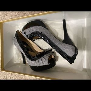 Michael Kors grey and black high heels